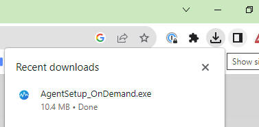 chrome download view